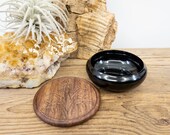 Small Compact Black Incense Bowl Burner Metal Incense Burner