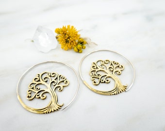 GOLD SPIRAL Earrings | Brass Earrings | Spiral Hoop Earrings | Bohemian Earrings | Unique Earrings
