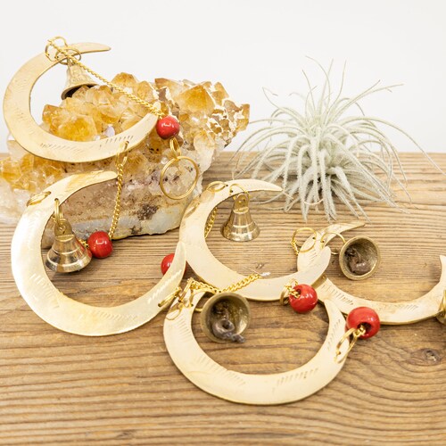 Small CELESTIAL Brass Bell Wind Chime CELESTIAL Altar Etsy