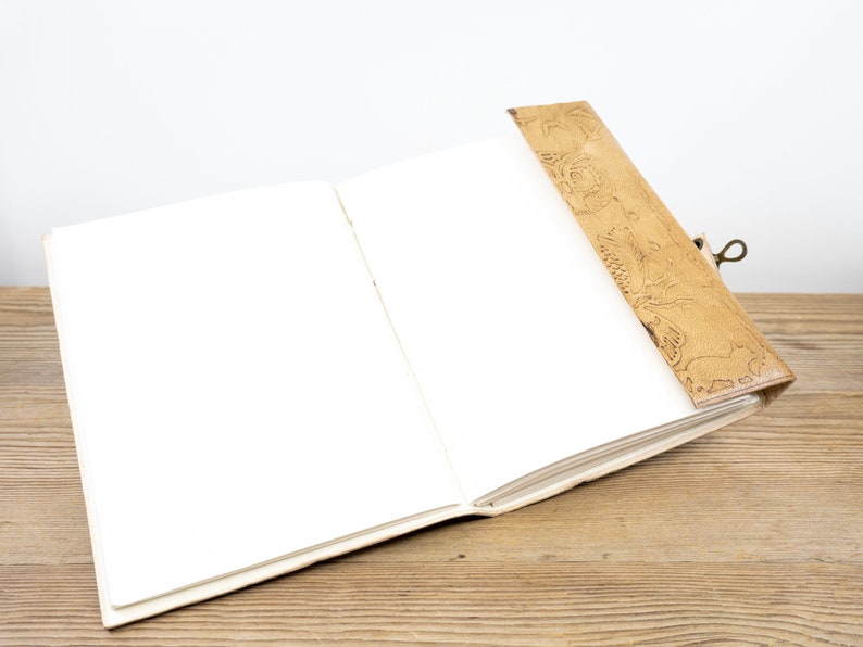 OWL Leather JOURNAL 5x7 Journal With Latch Closure Etsy