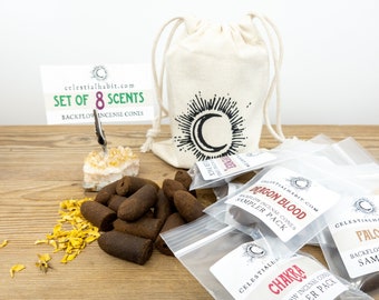 SAMPLER KIT Backflow Incense Cones | 16 Cones | All 8 Scents