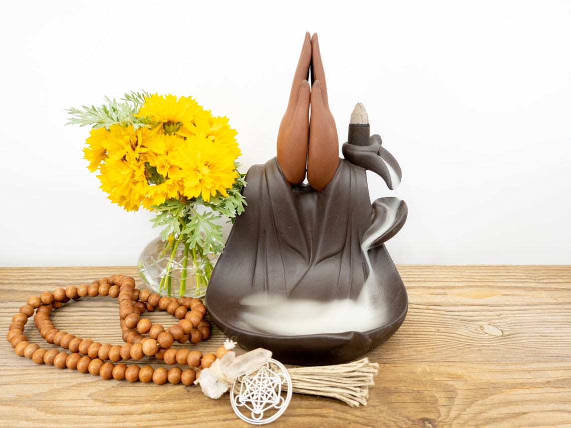 SPIRITUAL Ceramic Backflow Incense Burner Waterfall Incense Etsy UK