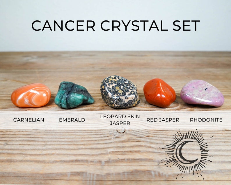 CANCER Zodiac Crystal Set Crystals for Cancer Zodiac Etsy