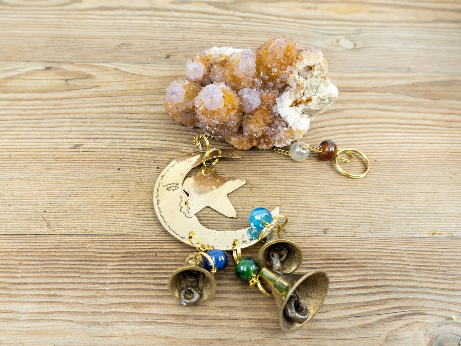 Small CELESTIAL Brass Bell Wind Chime CELESTIAL Altar Etsy