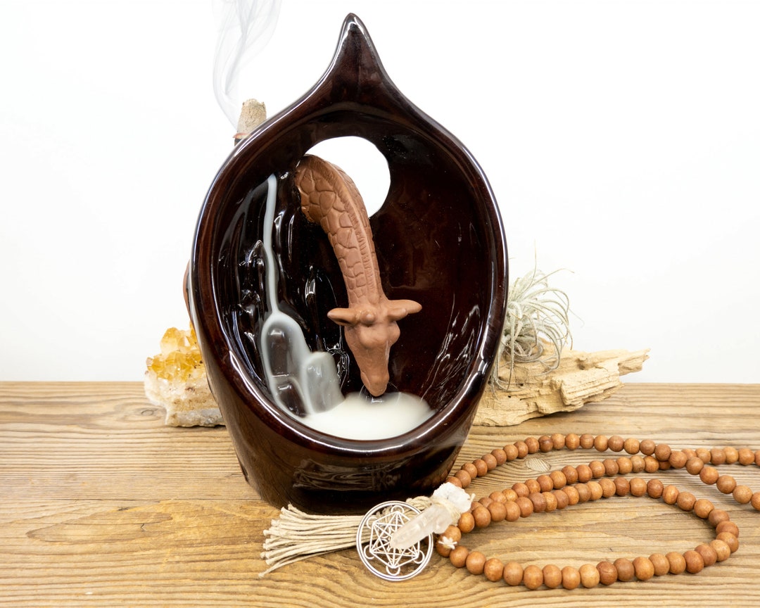 GIRAFFE Ceramic Backflow Pond Incense Burner Waterfall Incense Burner