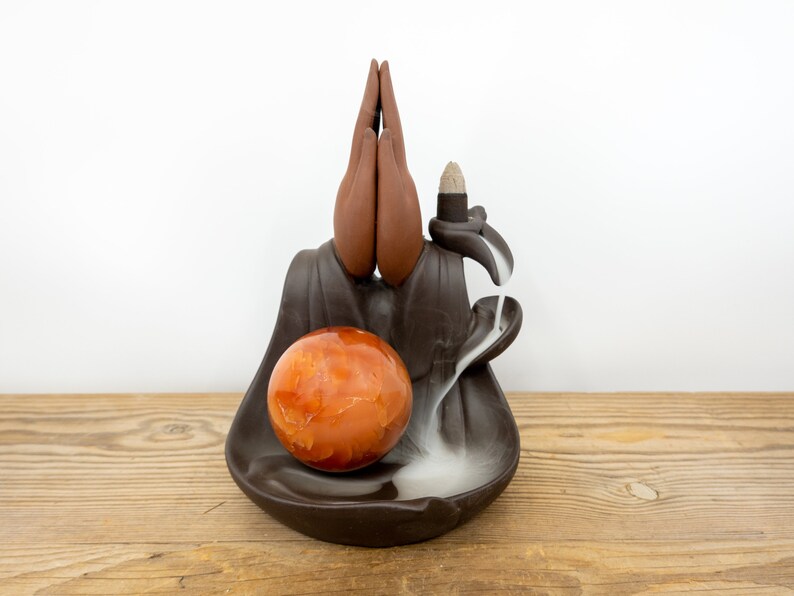 SPIRITUAL Ceramic Backflow Incense Burner Waterfall Incense Etsy