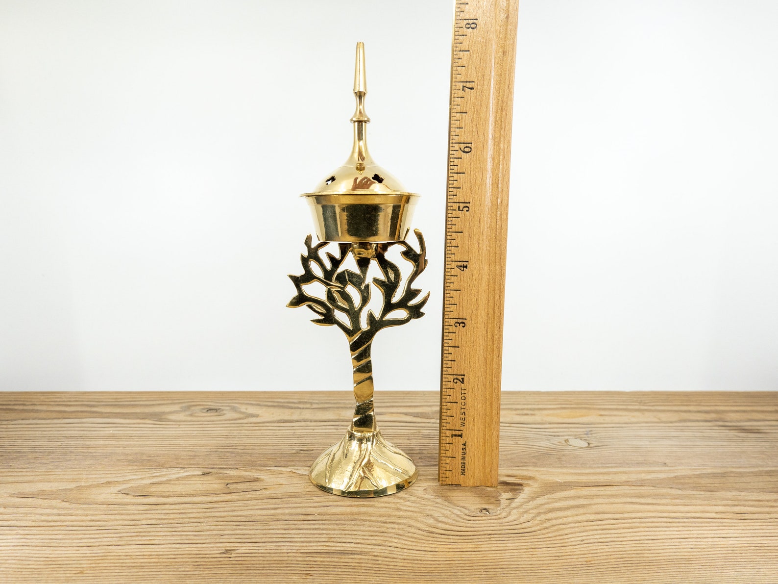 TREE OF LIFE Brass Incense Burner Tree of Life Cone Incense Etsy