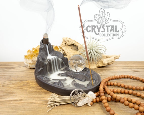 Crystal Collection SPHERE MOUNTAIN Backflow Incense Burner