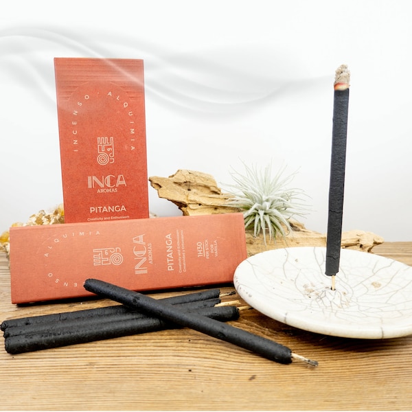 PITANGA Premium Stick Incense |  Hand Crafted Incense Sticks | Inca Aromas Brazilian Incense Sticks | Long Burning Incense Sticks
