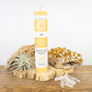 JOY INTENTION Candle Manifestation Candles Reiki Charged Candles - Etsy