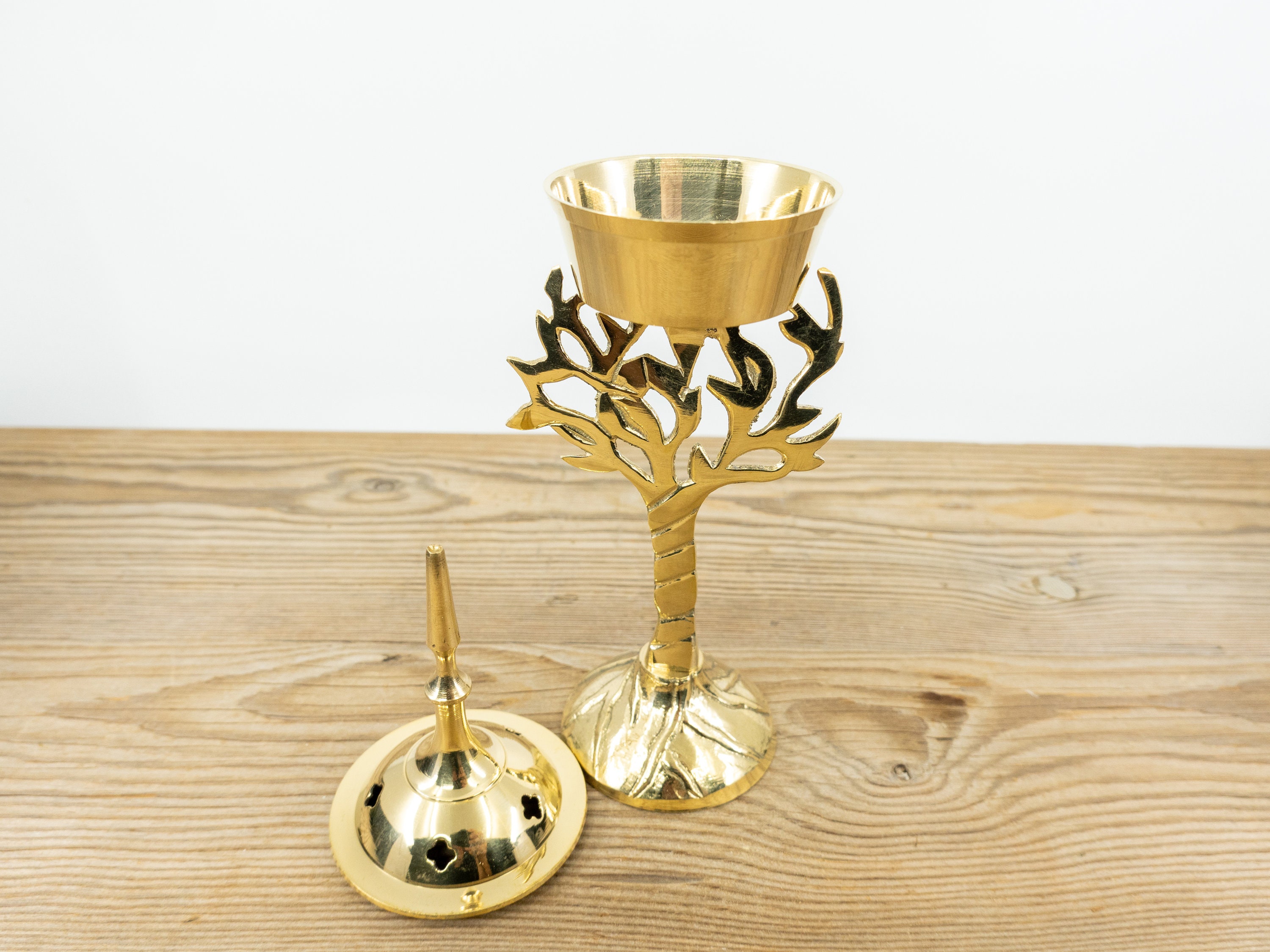TREE OF LIFE Brass Incense Burner Tree of Life Cone Incense Etsy