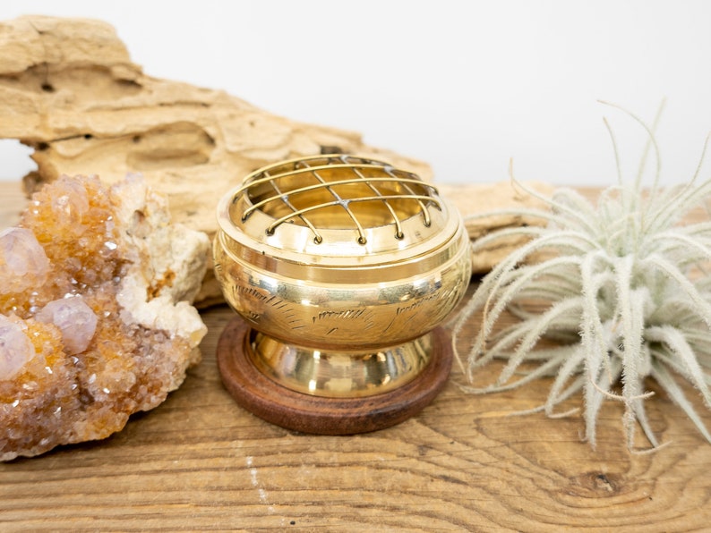 Brass Resin Screen Burner Set Screen Incense Burner Etsy