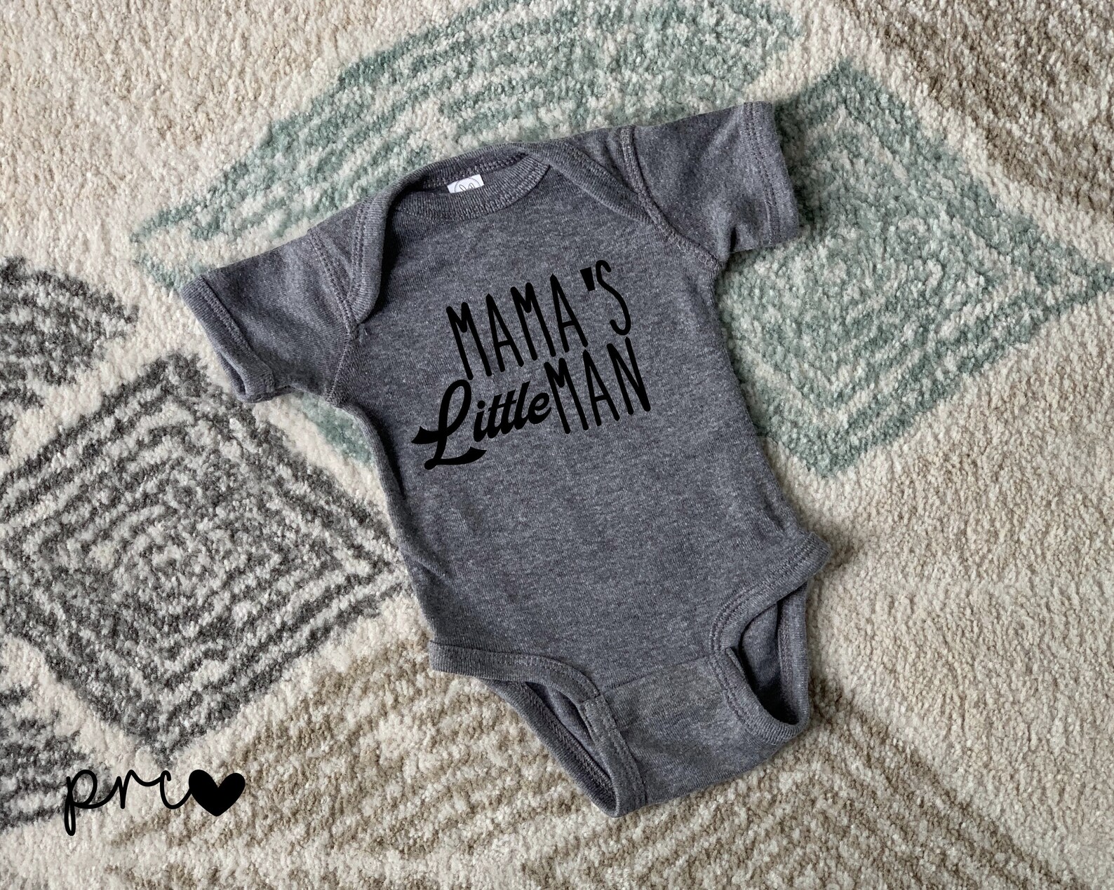Mama's Little Man Bodysuit Mama's Little Man Onesie Etsy