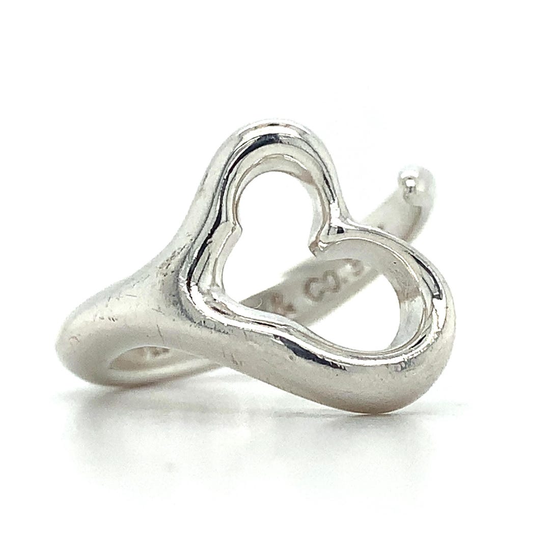 Tiffany & Company Elsa Peretti Sterling Silver Open Heart Wrap
