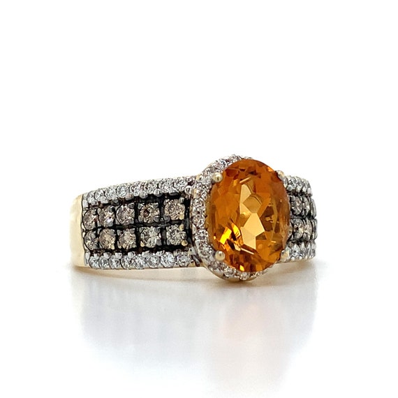 Le Vian 14k Honey Gold Citrine With Chocolate an … - image 8