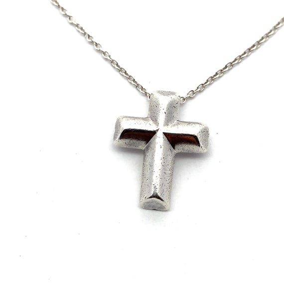 Tiffany & Co. 925 Sterling Silver Paloma Picasso Concave Cross