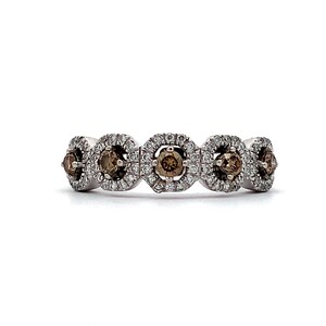 Le Vian 14k Gold Schokolade Diamanten mit Vanilla Diamond Multi Halo Band