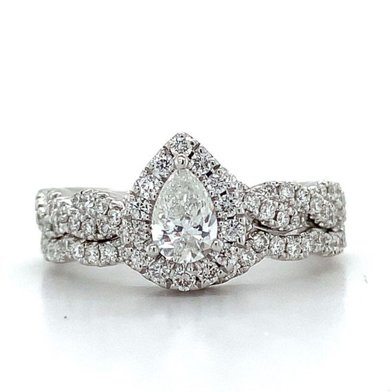 Neil lane pear wedding set deals