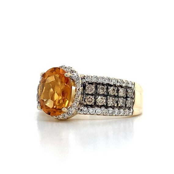 Le Vian 14k Honey Gold Citrine With Chocolate an … - image 2