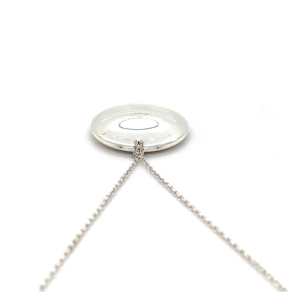 Elsa Peretti Tiffany and Co Round Pendant With 16… - image 3