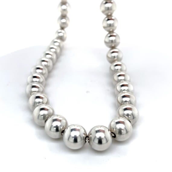 Old Tiffany silver 925 18インチ ボールネックレス Tiffany & Co. 925 Sterling Silver 10mm Bead Ball Necklace 18