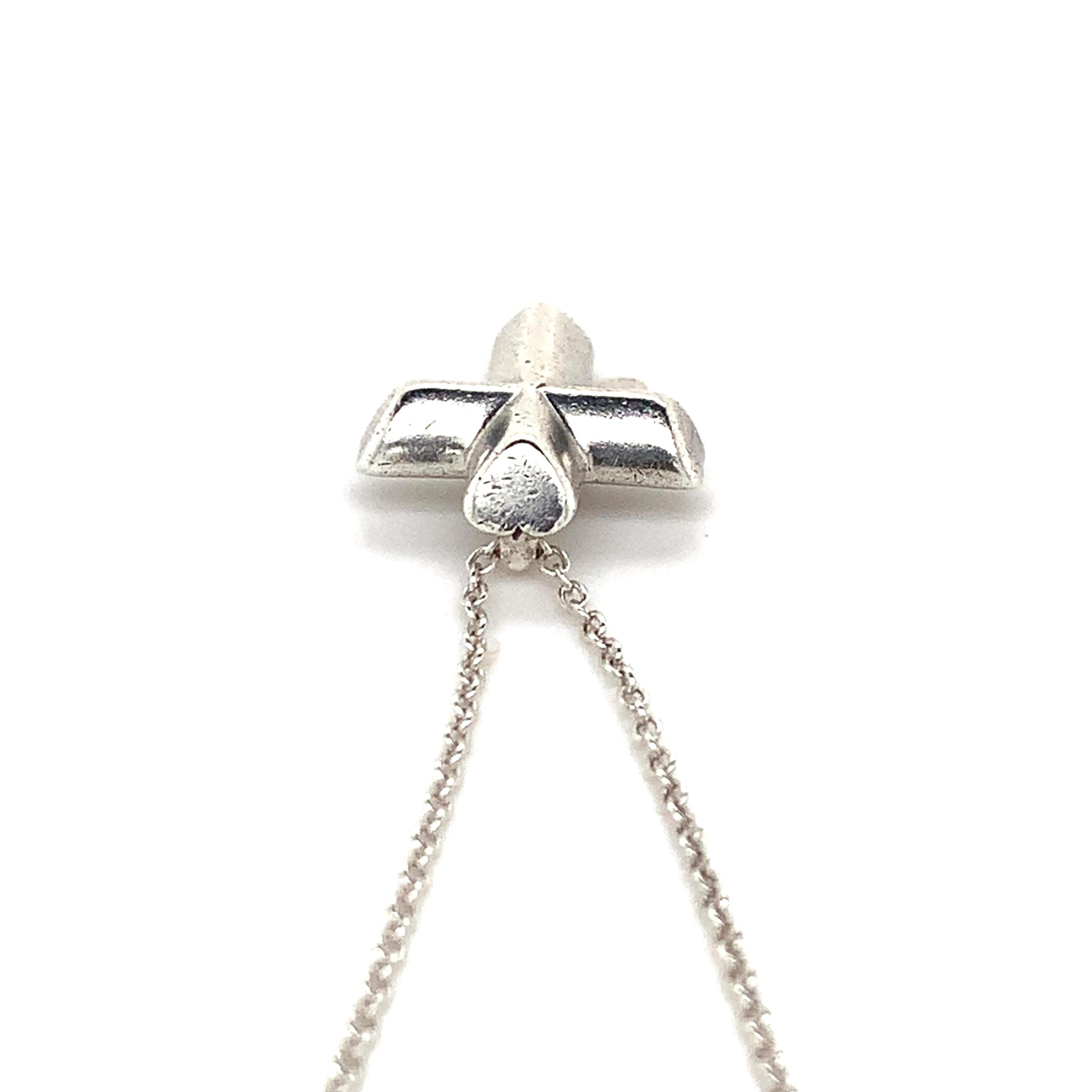 Tiffany & Co. 925 Sterling Silver Paloma Picasso Concave Cross