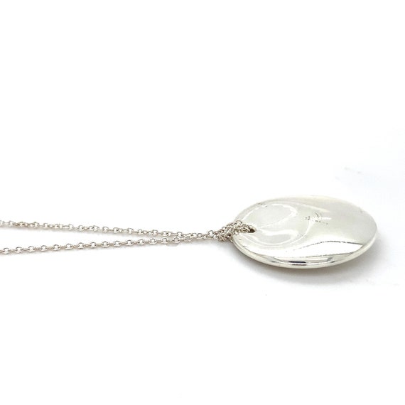 Elsa Peretti Tiffany and Co Round Pendant With 16… - image 4
