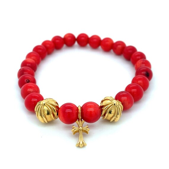 Chrome hearts red bracelet deals