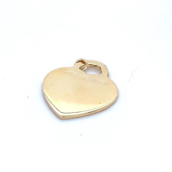 Tifanny & Co. New York 18k Yellow Gold Please Return to Heart Tag