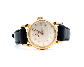 Vintage Omega Women\'s 10K Gold Filled Case Watch with Brown Leather Strap Vintage Ladies 1939 Omega Watch | eBay main image 3