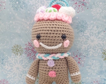 Candy Gingerbread - Crochet Amigurumi Pattern PDF