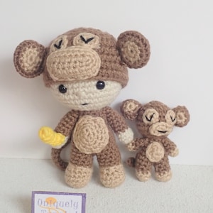 Felton in Monkey Costume with Friend PDF Amigurumi Crochet Pattern