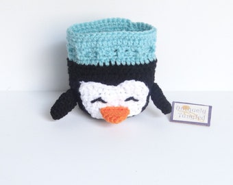 Penguin Pouch/Drawstring Bag- Crochet Pattern