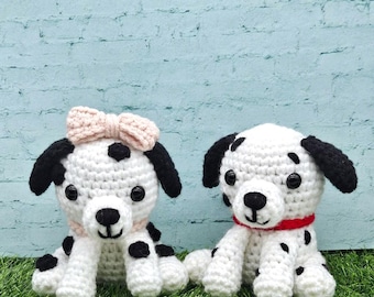 Dalmatian Couple- Crochet Amigurumi Pattern PDF