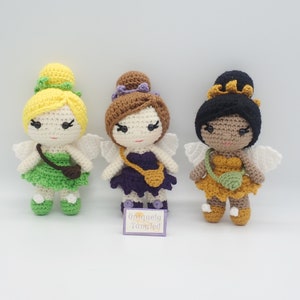 Pippa in Fairy Costume- Crochet Amigurumi Doll Pattern- PDF