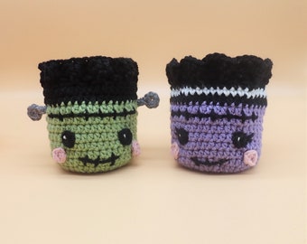 Frankenstein & Bride Pouches PDF Amigurumi Crochet Pattern