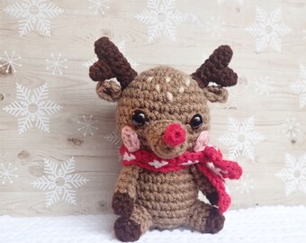 Rudy the Reindeer- Crochet Amigurumi Pattern PDF