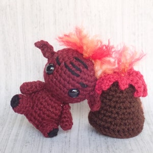 Magma Sprite - Amigurumi Crochet Pattern PDF