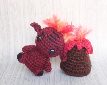 Magma Sprite - Amigurumi Crochet Pattern PDF