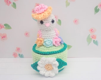 Spring Treasure Basket - Crochet Container/Box Pattern PDF