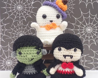 Halloween Amis Buddies- Crochet Amigurumi Animal Pattern PDF