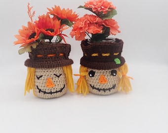 Scarecrow Pouch/Cozy PDF Amigurumi Crochet Pattern