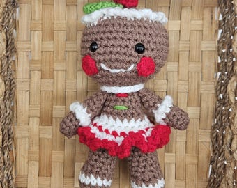 Gingerbread Gal - Crochet Amigurumi Pattern