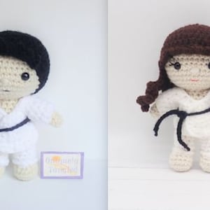 Felton & Pippa in Karate Costume- Crochet Amigurumi Pattern- PDF