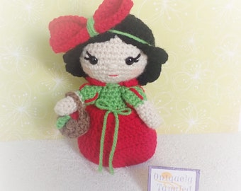Princess Apple PDF Amigurumi Crochet Pattern