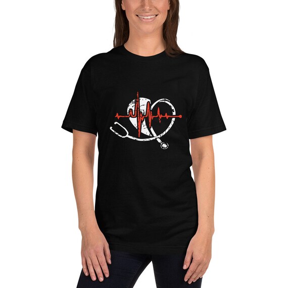 Nurse Heart Beat T-shirt Nurse Gift 