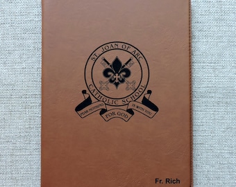 Pastor's Portfolio- Notebook Folio for Minister, Organizer for Priest Padfolio Personalized