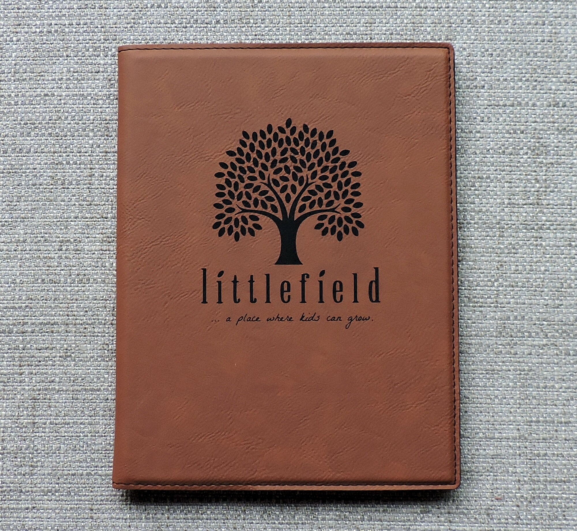 Rustic Custom Portfolio With Logo-padfolio Logo Personalized - Etsy