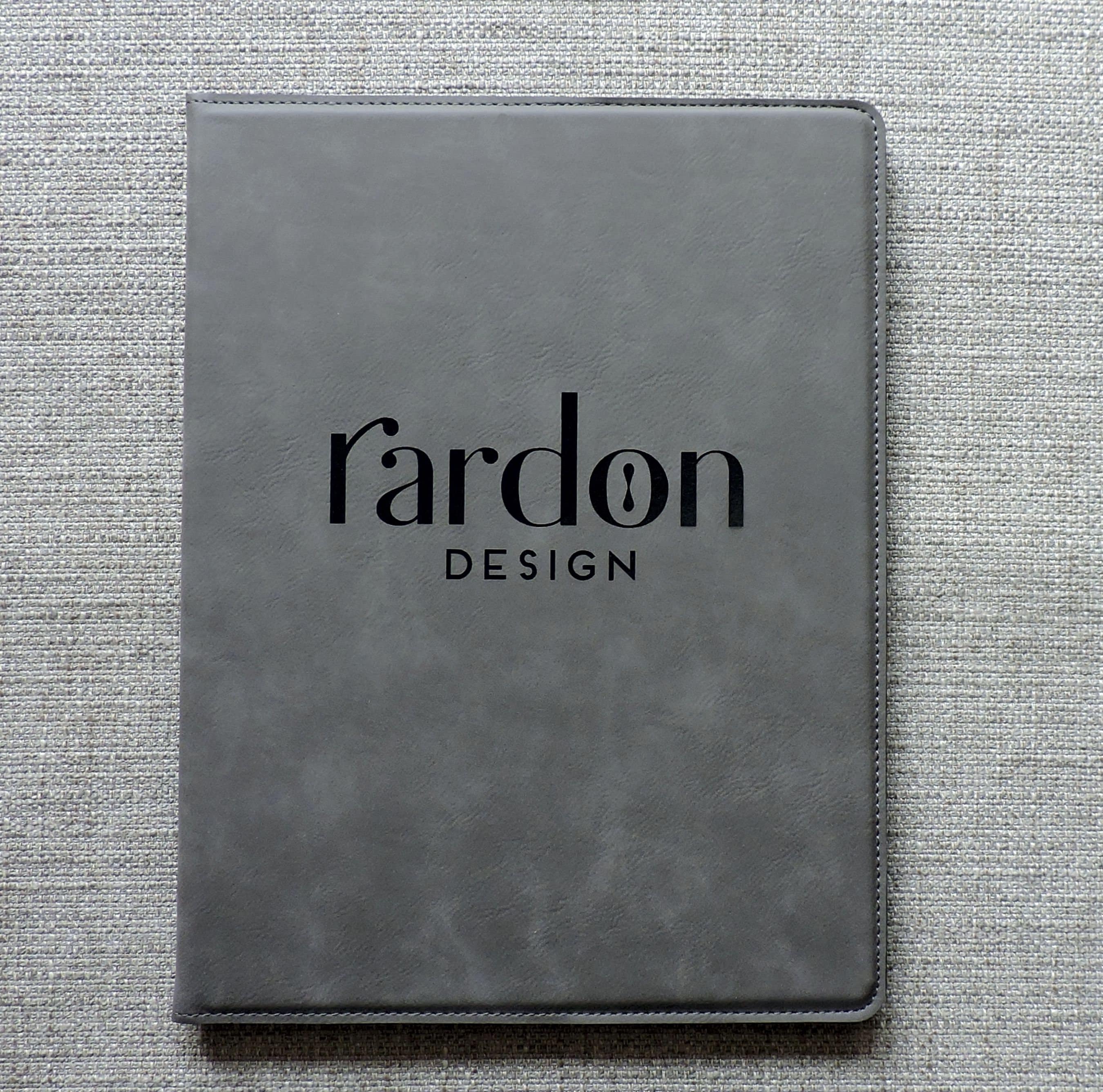 Rustic Custom Portfolio With Logo-padfolio Logo Personalized- Custom ...