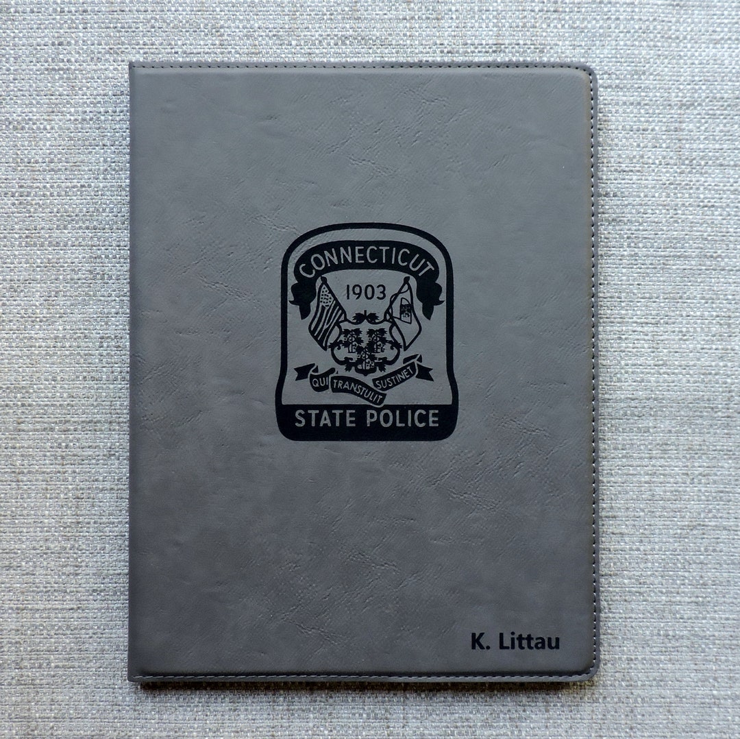 Personalized Portfolio for Police, Law Enforcement Padfolio With Badge